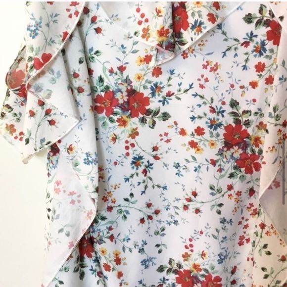 🎉 HP 🎉 PARKER NEW NWT DITSY COLD SHOULDER DRESS SIZE MEDIUM - Picture 9 of 11